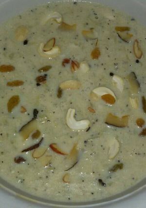 A picture of Kaddu(Lauki) ki kheer.