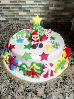 Una foto de Torta navideña