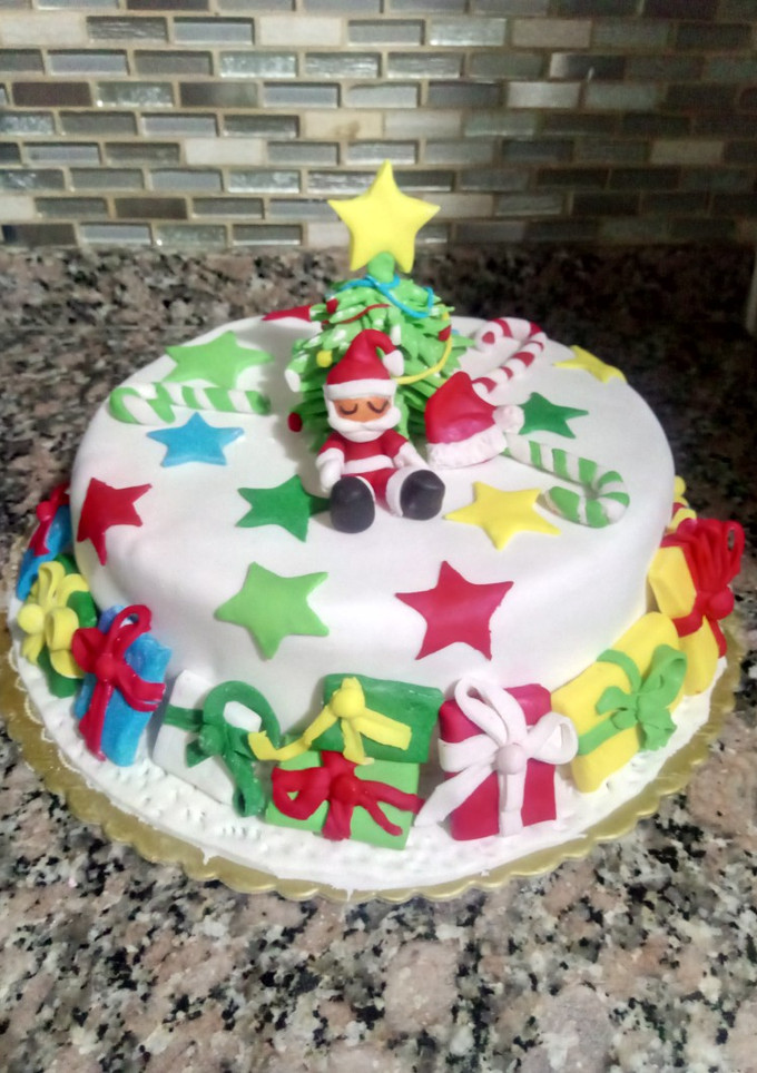 Una foto de Torta navideña