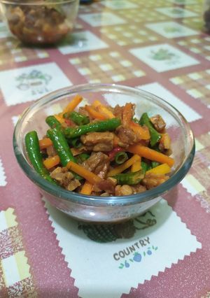 Foto resep Tumis sayur kacang panjang wortel tempe