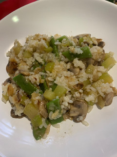 Una foto de Arroz primavera
