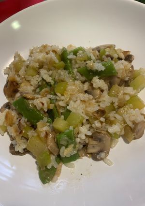 Una foto de Arroz primavera