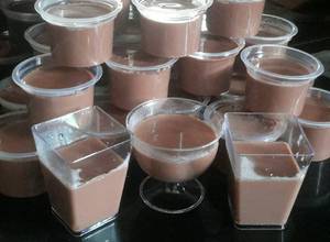 Puding sutra coklat
