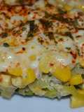 Pastel de brusela, puerro y choclo