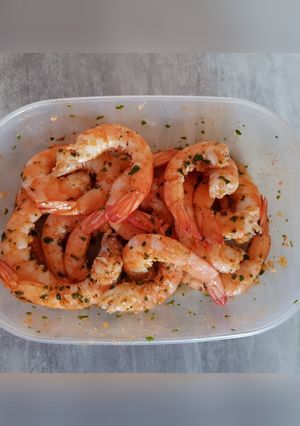 Une photo de Crevettes marinées