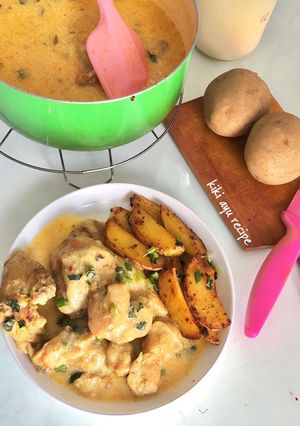 Foto resep Ayam Kentang Panggang Krim Keju