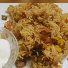 A picture of Vegetable pulao.