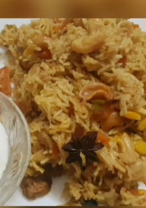 A picture of Vegetable pulao.