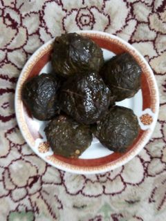 عکسی از دستور دلمه برگ مو
