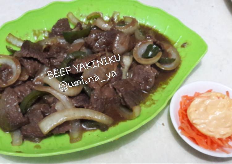 Beef yakiniku & salad wortel
