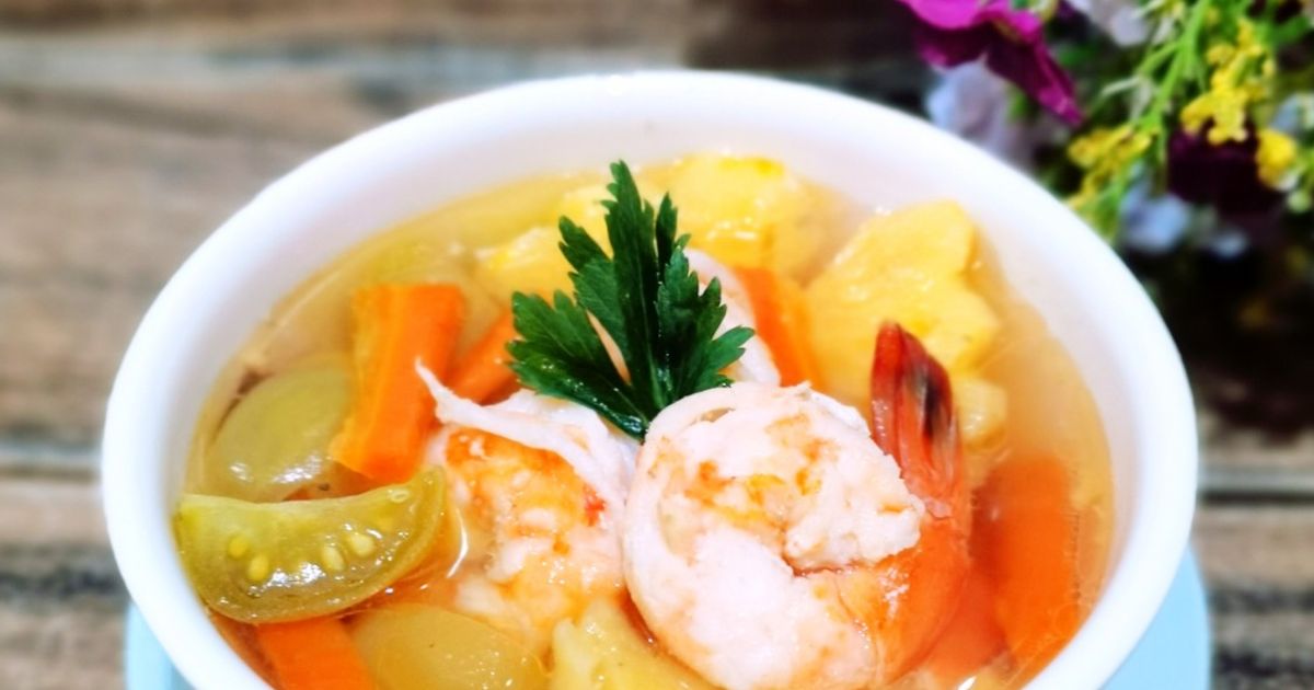 Sup Udang Wortel Nanas