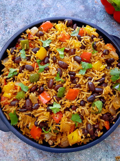 A picture of Red Beans and Rice Cajun Style.