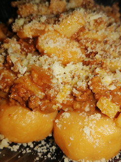Una foto de Ñoquis de boniato rellenos