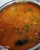 Green raw mango curry/mango dal