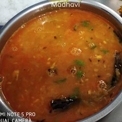 Green raw mango curry/mango dal A picture of Green raw mango curry/mango dal.