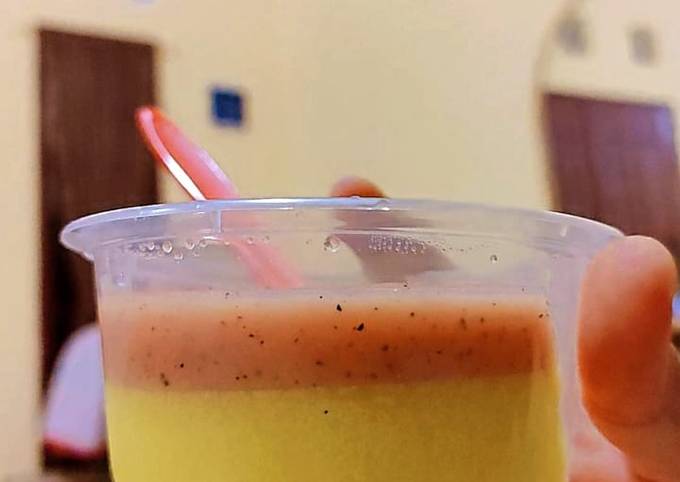 Cara membuat Puding jagung buah naga Cara membuat Puding jagung buah naga