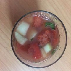 A picture of Watermelon pudina cucumber juice.
