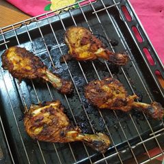 A picture of Chicken Kalmi kebabs.