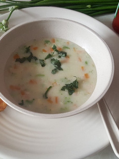 Foto resep Cream Soup dan Garlic Bread
