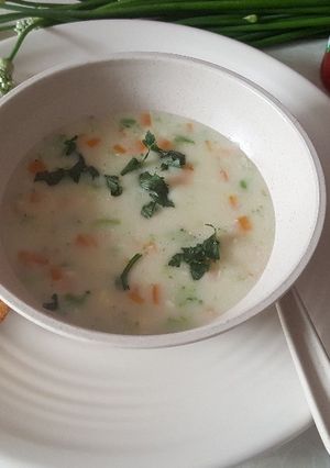 Foto resep Cream Soup dan Garlic Bread