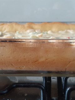 Una foto de Quiche de pollo con champiñones