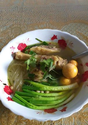 Hình của món Miến gà.