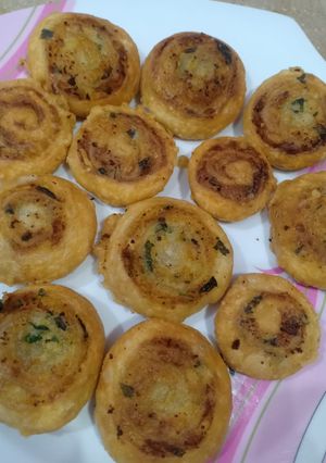 A picture of Potato pinwheels(Iftar special).