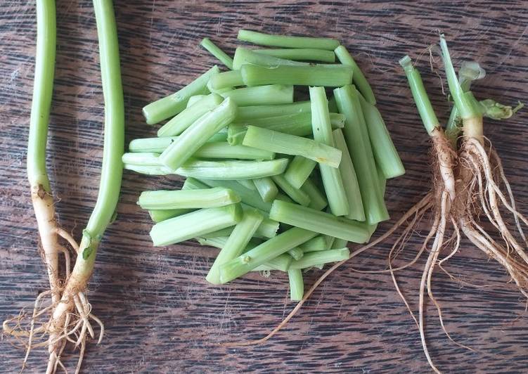 Resep Memanfaatkan Batang Bayam bagian bawah Anti Gagal