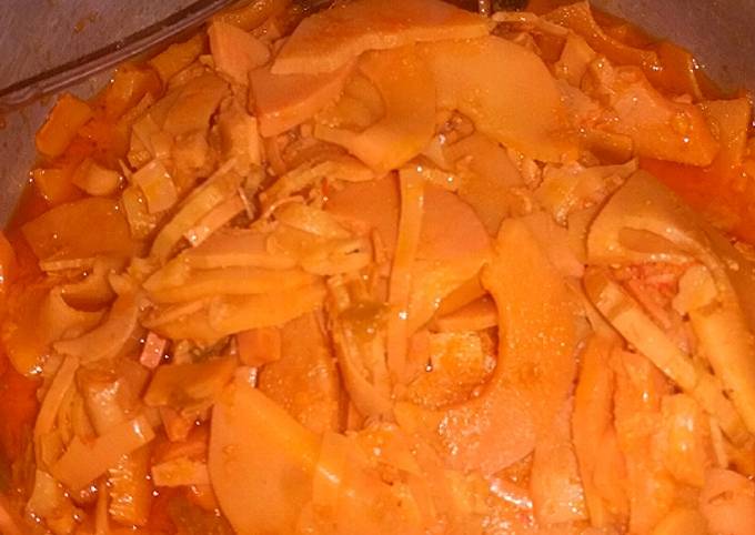 Resep Sayur rebung santan merah yang Bikin Ngiler