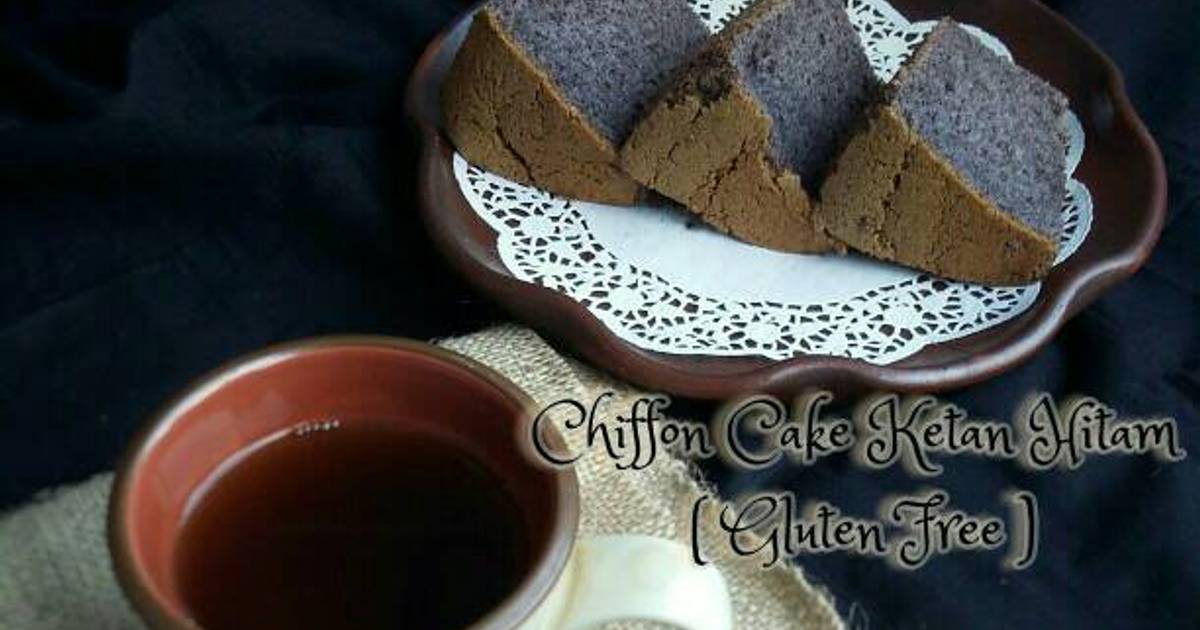 9 resep  gluten  free  chiffon ketan hitam enak dan sederhana 
