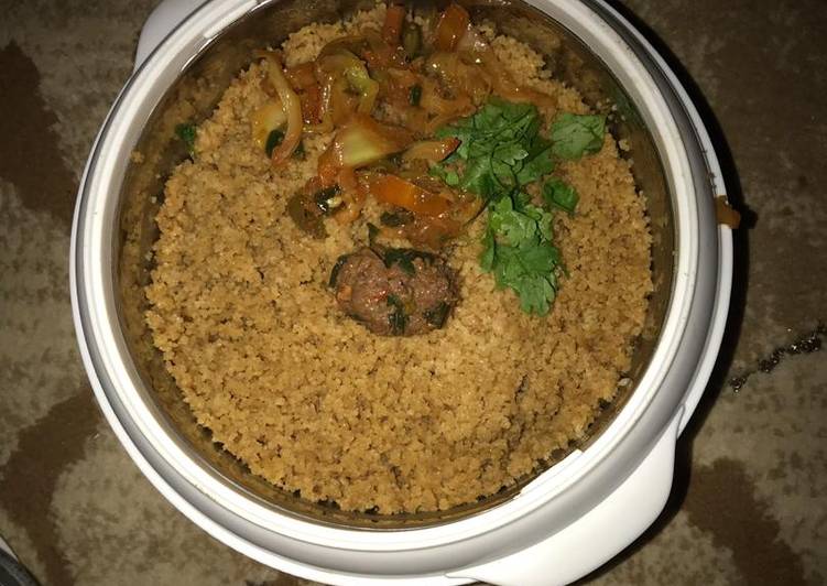 Brown cous-cous