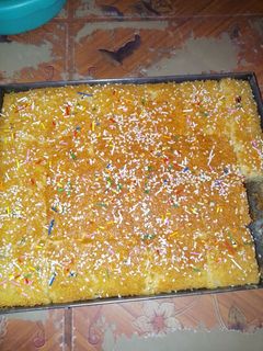 صورة لوصفة بسبوسة(مشوشة)