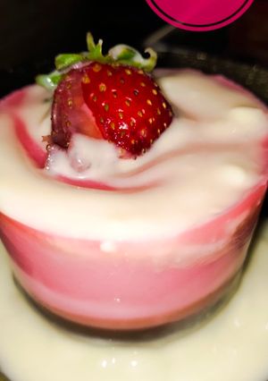 Foto resep Puding Strawberry