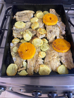 Una foto de Filet de merluza al horno
