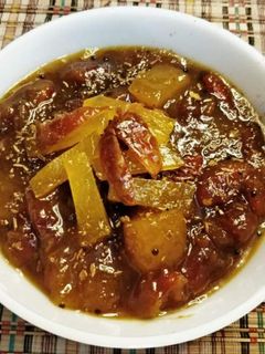 খেজুর ও আমসত্ত্বের চাটনি(khejur aamsatwor chutney recipe in Bengali) রেসিপির প্রধান ছবি