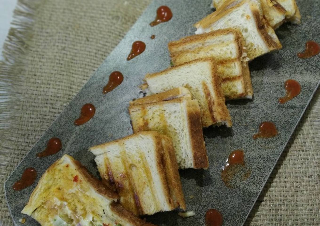 Cheese chilli sandwich