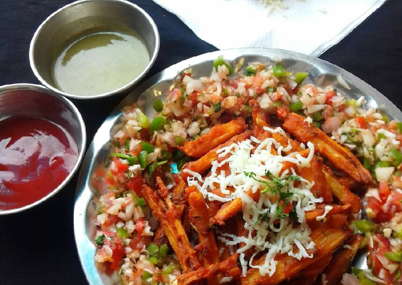 Italian Nadir Monje with Mexican salsa