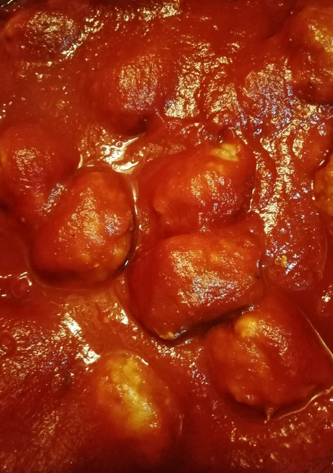 Una foto de Albóndigas jugosas con salsa especial