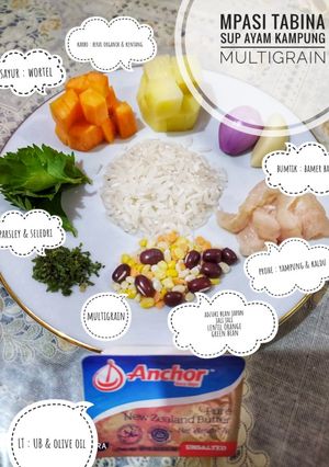 Foto resep Mpasi sup ayam kampung multigrain