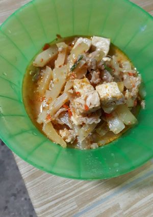 Foto resep Pepaya muda kuah pedas