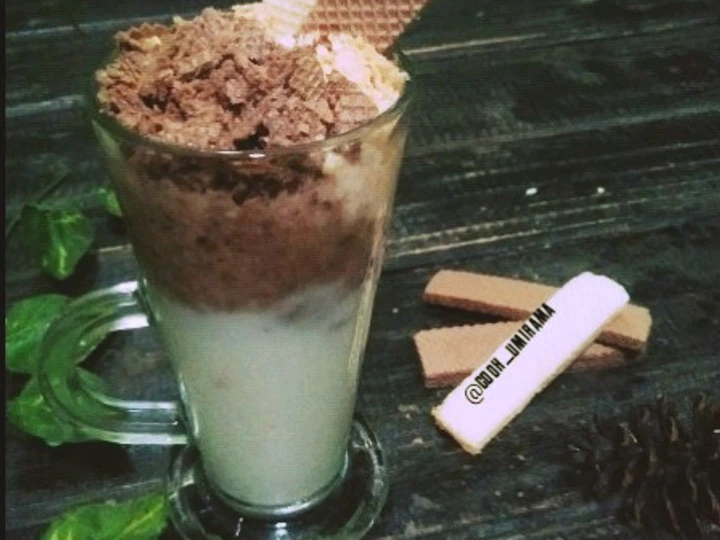 Langkah Mudah untuk Membuat Resep Es susu wafer yang Sempurna Anti Ribet, Mantap