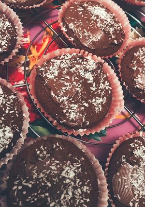 Une photo de Muffins Nutella/coco râpée