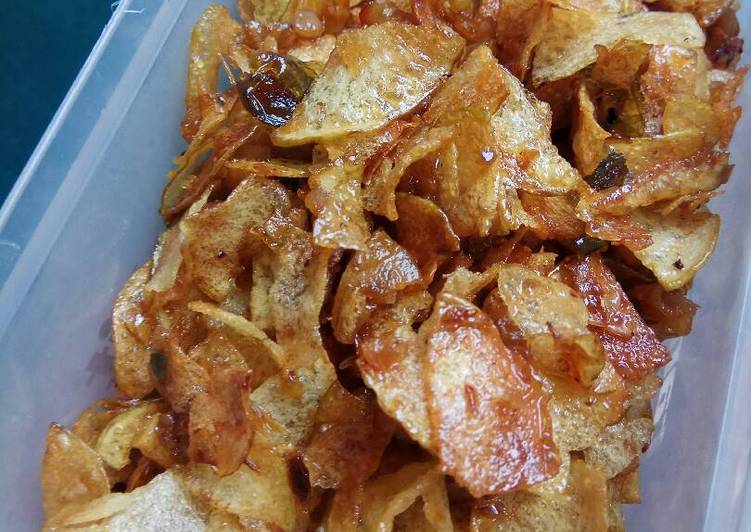 Resep Kering Kentang Pedas Manis Anti Gagal