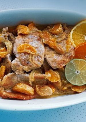 Mandarinos sertéskaraj 🍊 recept fotója