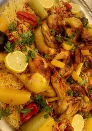 صورة لوصفة كبسة دجاج