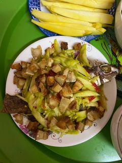 Hình của món Cá rô phi chiên mắm cóc.