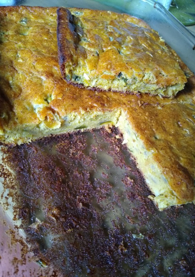 Una foto de Otro Soufflé. Puerro, Cebolla Morada y zapallito