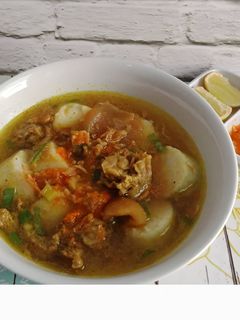Foto resep Lontong Kikil