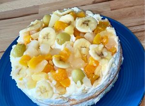 Une photo de Gâteau génoise multi fruits 🍰