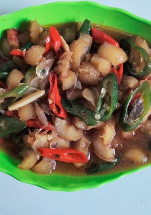 Foto resep Tumis kikil pedas manis